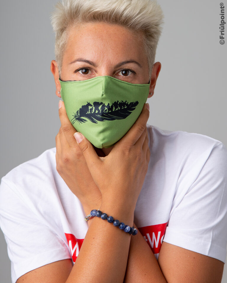 Kenner Mask Mascherina Viso In Cotone USA Riutilizzabile - Lavabile, Con Ferretto Naso Regolabile Maschera Antigas Ww2 - Foto 9